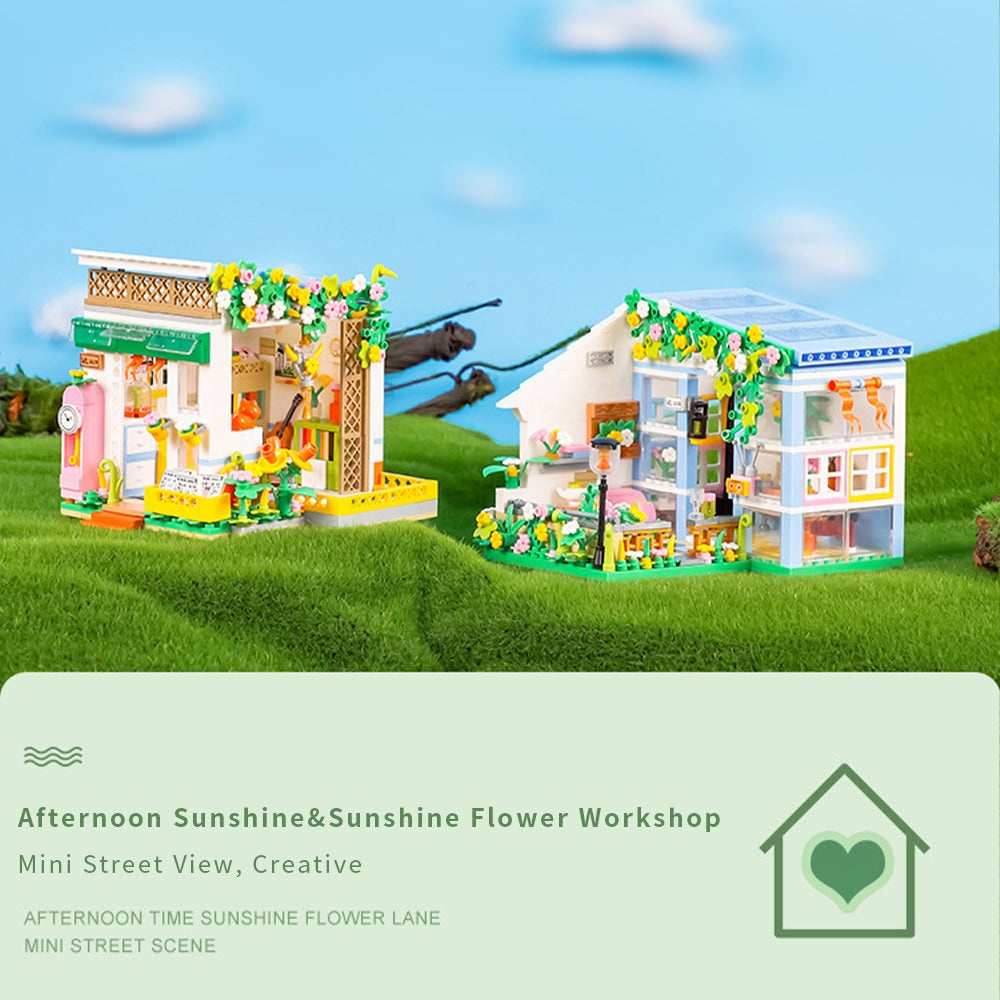 DIY Miniature Dollhouse Kit with Furniture and Flowers, 1:24 Scale K917778