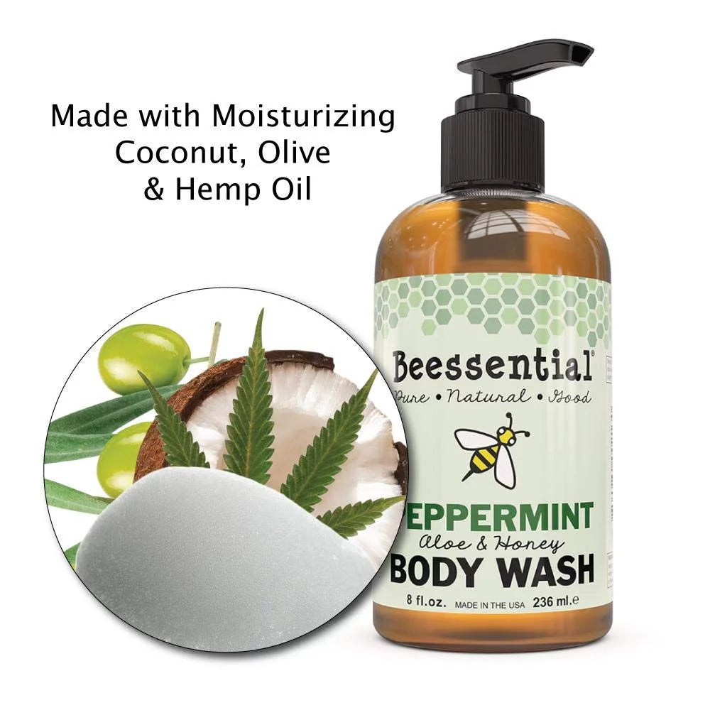 Peppermint Sulfate-Free Body Wash 16 oz R9054