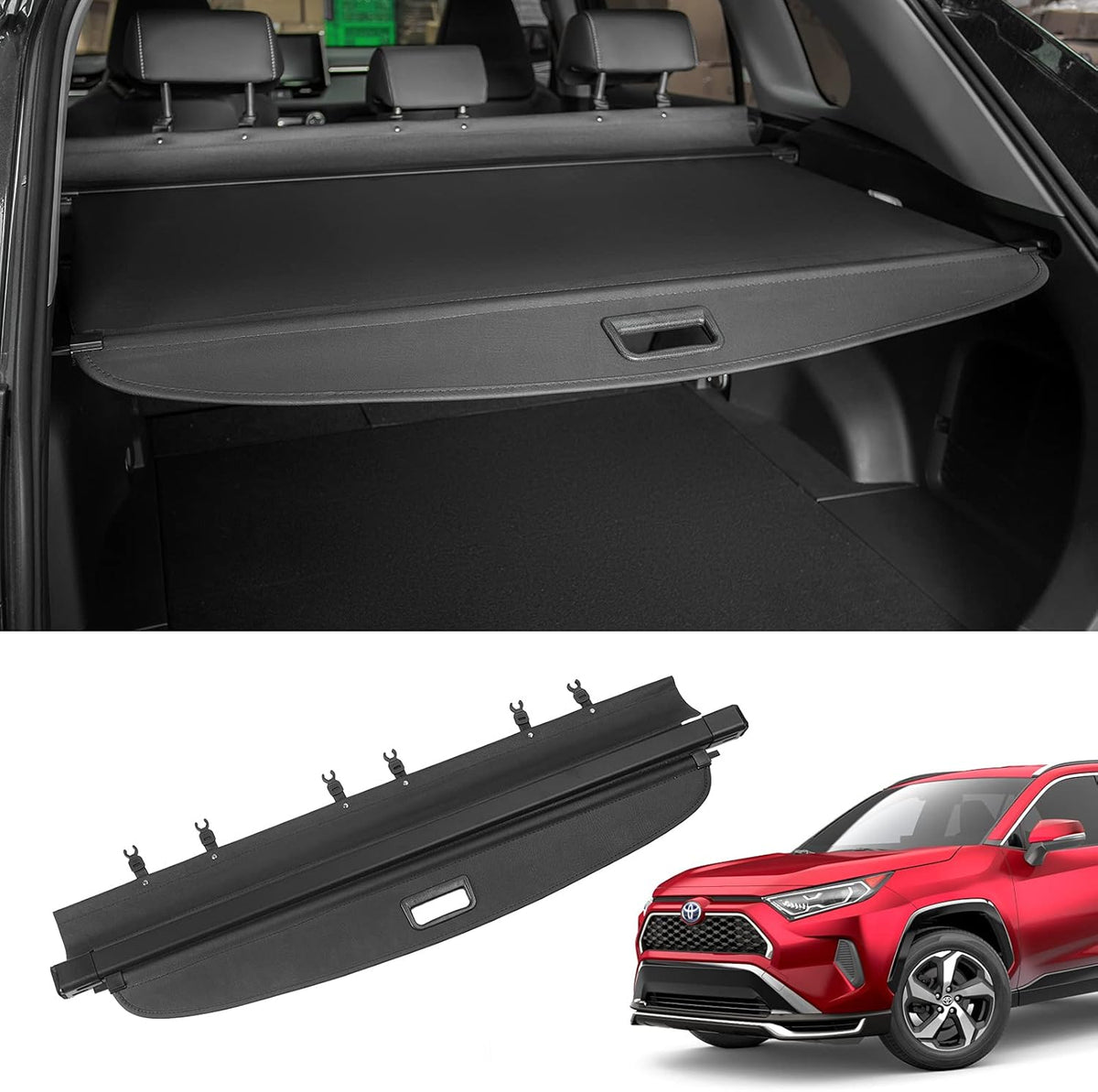 Black Canvas Retractable Cargo Cover Pack of 2 N344372
