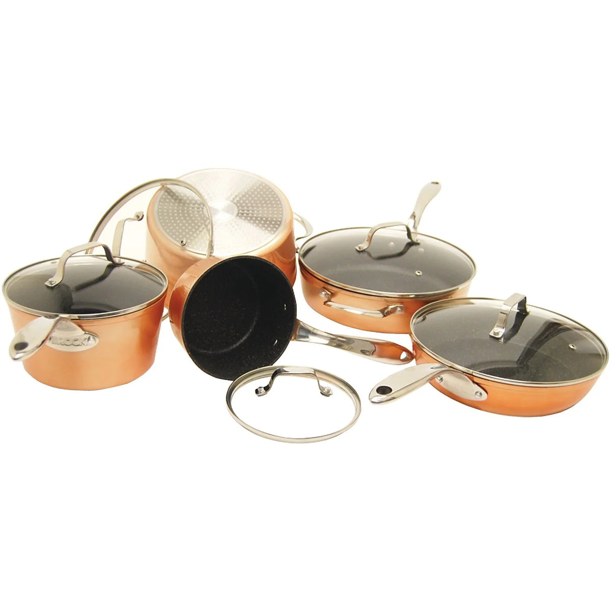 10 Piece Copper Cookware Set O10612