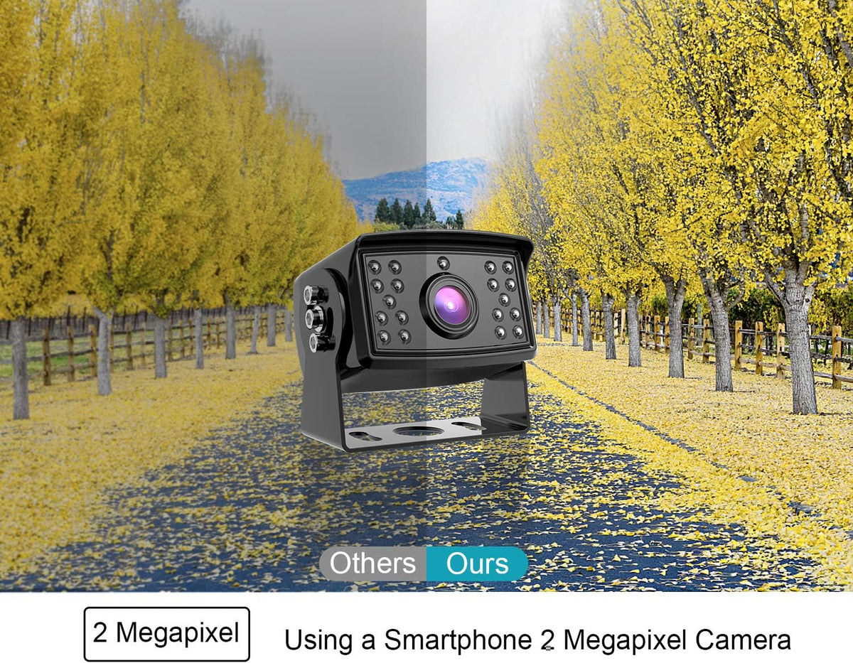 9'' 1080P Backup Camera System Kit with IP69 Waterproof Rear View Camera W225