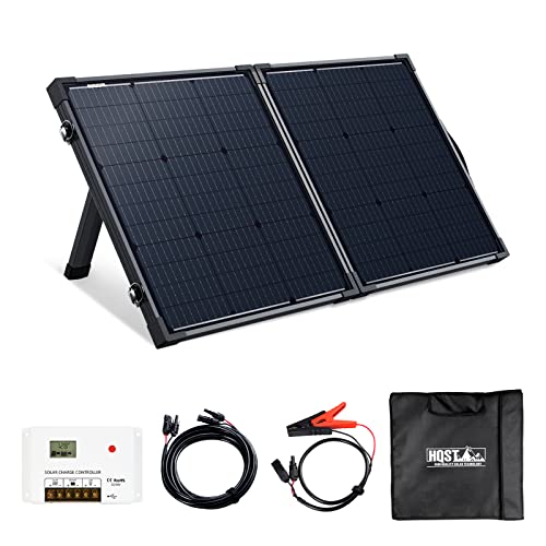 100 Watt 12 Volt Portable Solar Panel Suitcase with 30 Amp PWM Charge Controller D15835