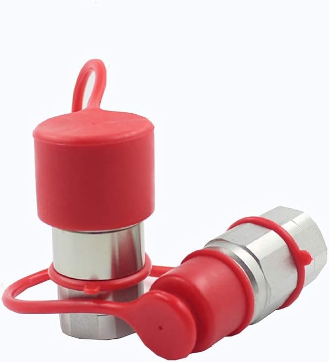 3/4'' SAE-12 UNF1-1/16 Flat Face Hydraulic Quick Connect Coupling, 1/2 Body, Pack of 2 G869861