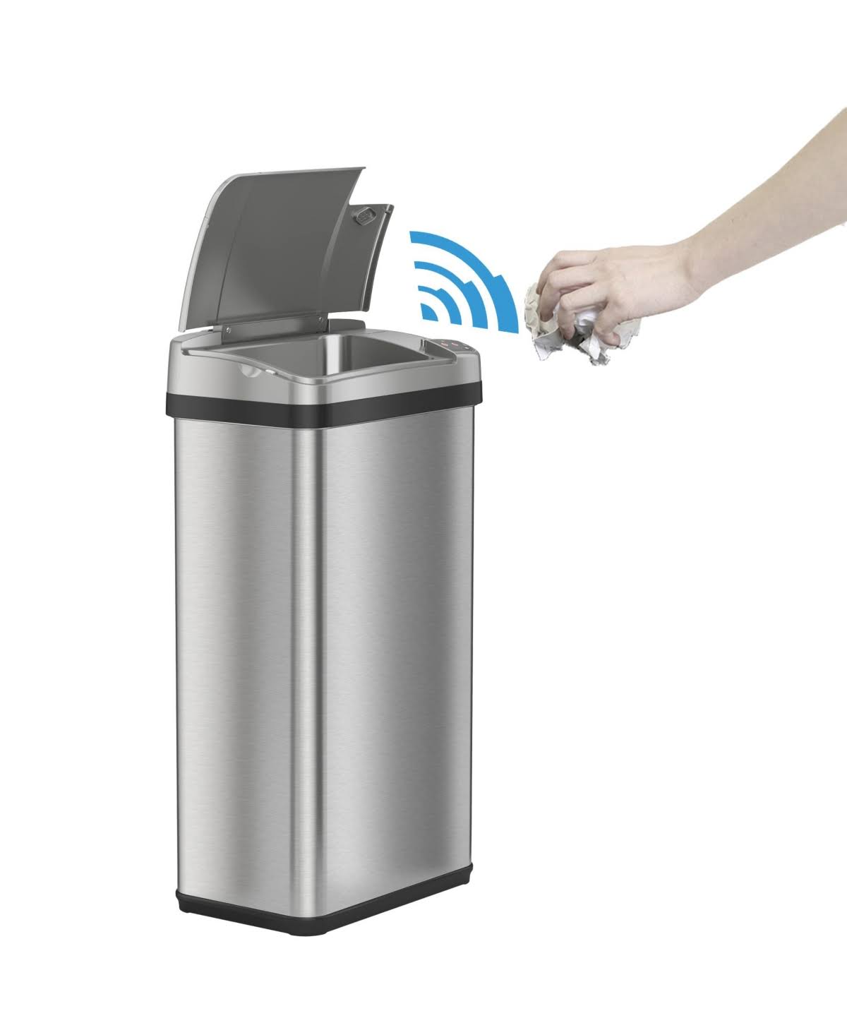 4 gal Stainless Steel Motion Sensor Trash Can C671257
