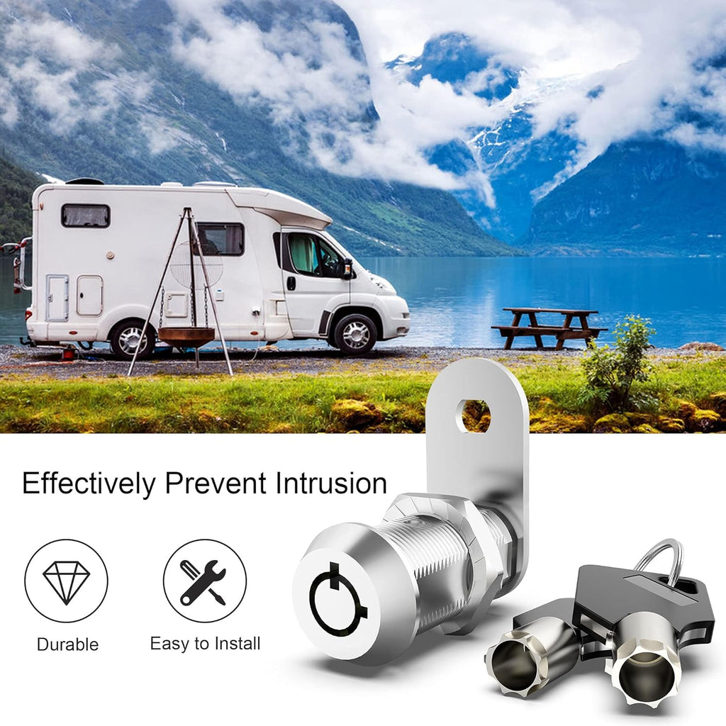6 Pack 1-1/8 Inch Keyed Alike Zinc Alloy Cam Lock G640293