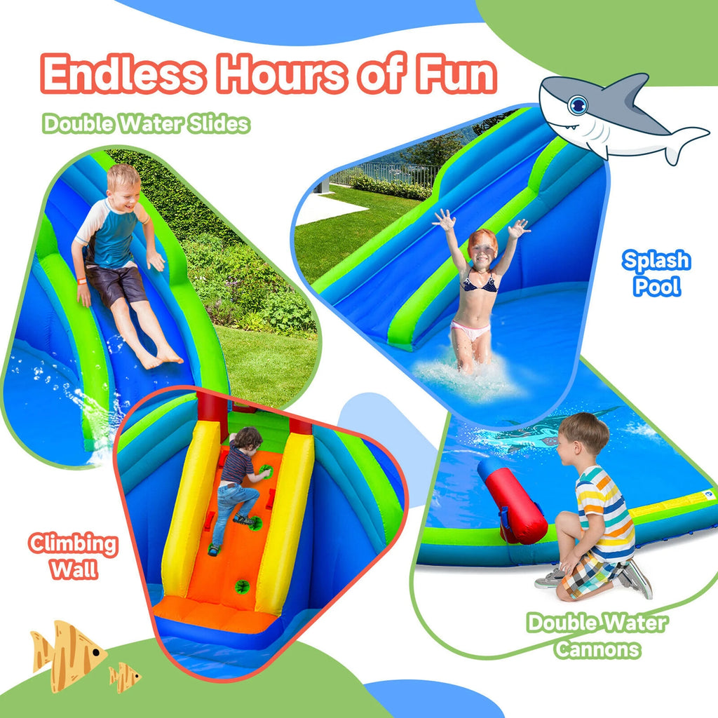 Inflatable Waterslide Bounce House with Handrail U568649