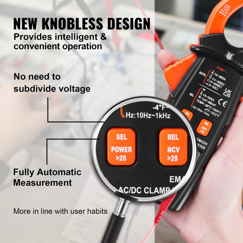 6000 Counts True RMS Digital Clamp Meter K80833