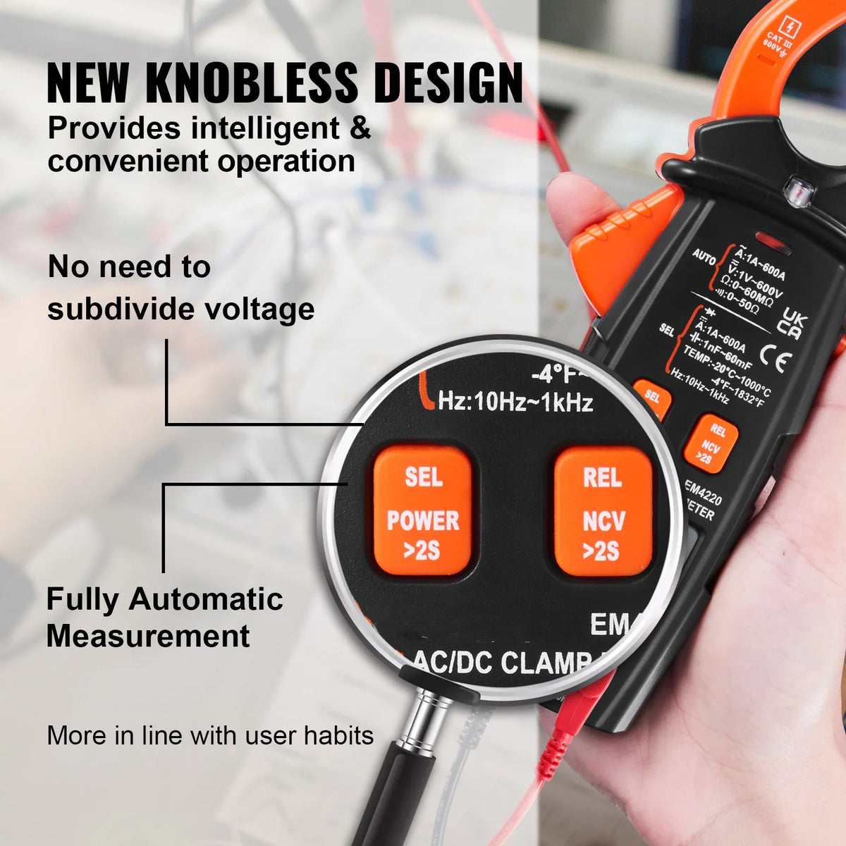 6000 Counts True RMS Digital Clamp Meter K80833