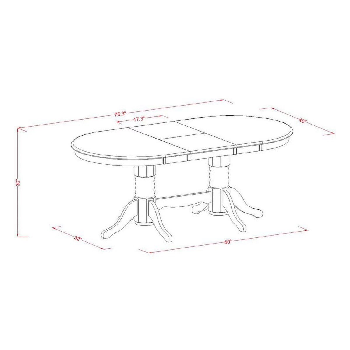 5-piece Espresso Wood Dining Table Set I5547