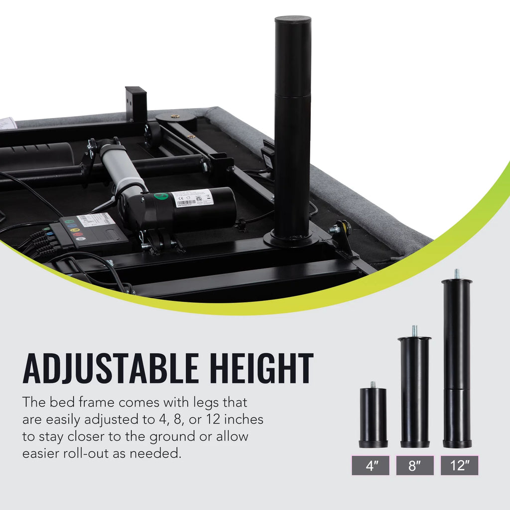 Queen Size Motorized Bed Frame with Remote Control N71191