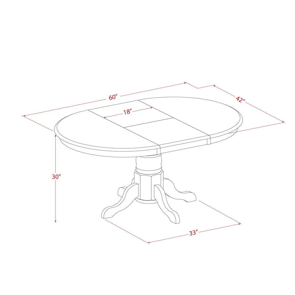 7 Piece Wood Dining Room Set B72550