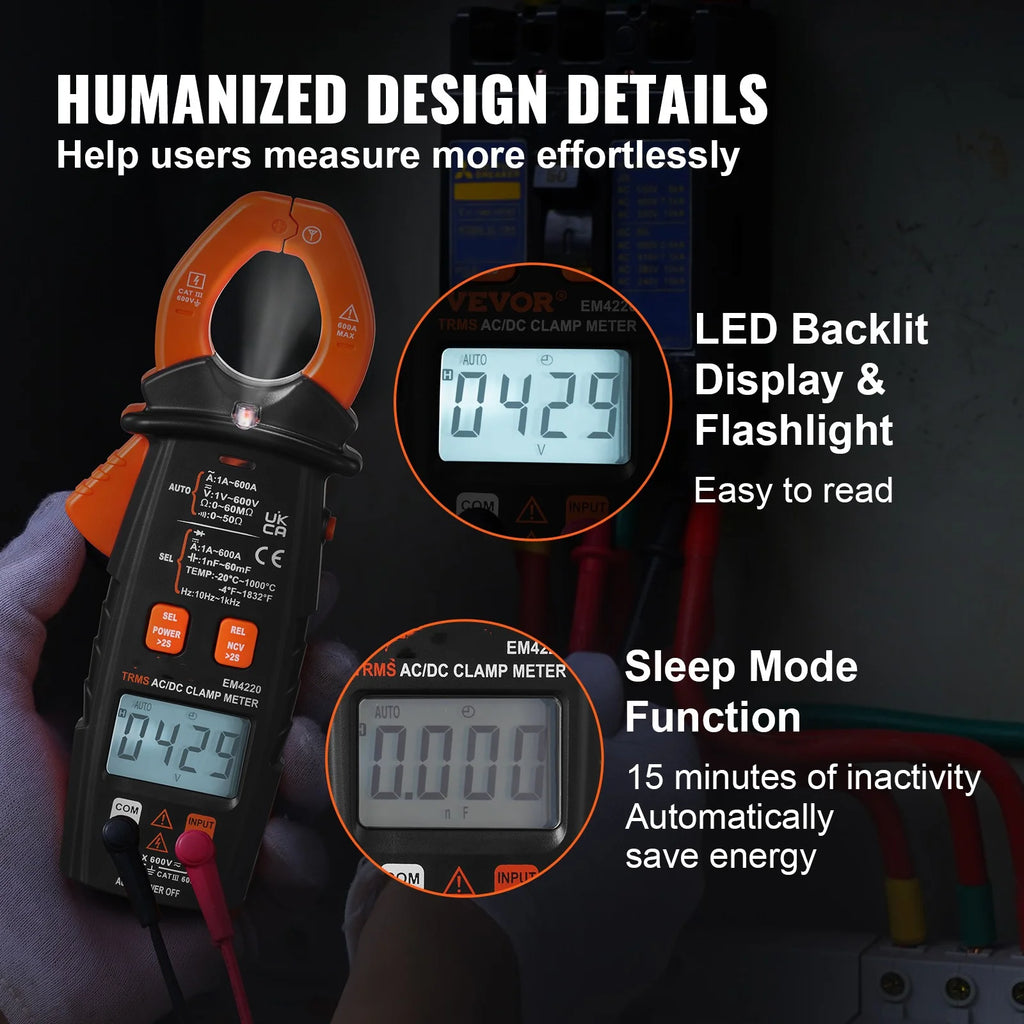 6000 Counts True RMS Digital Clamp Meter K80833