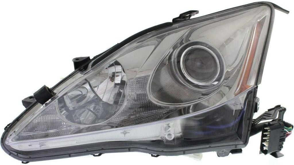 Passenger Side Headlight Assembly for Lexus IS250 / IS350 2006 2008 HID Auto Leveling R333183