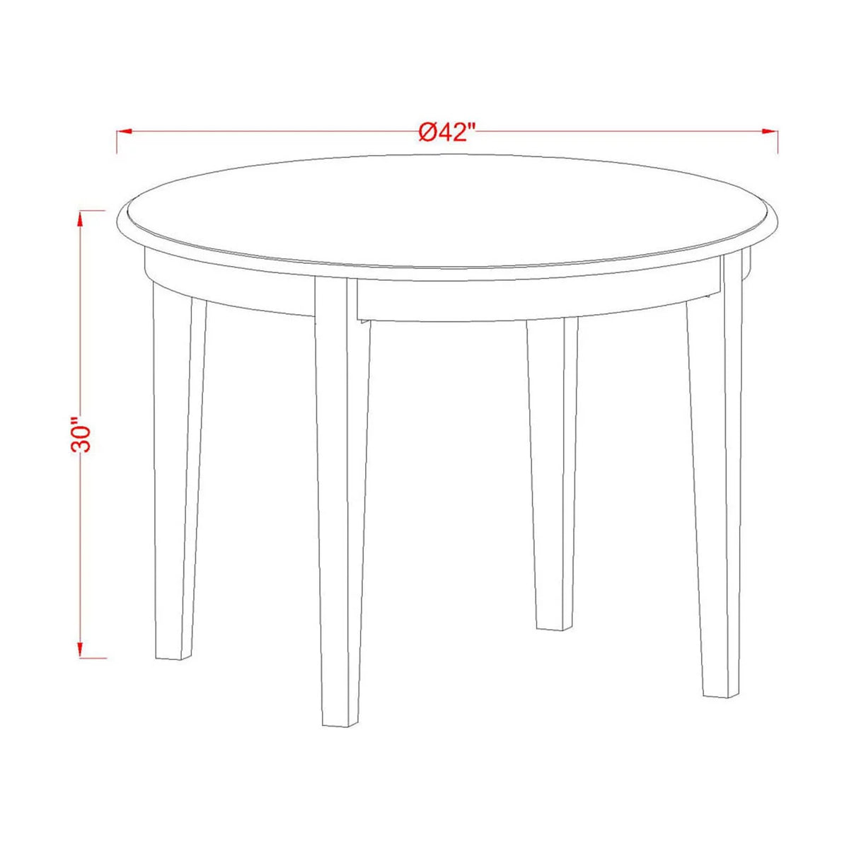3-piece Wood Dining Table Set N4424