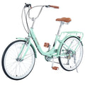 22" Aluminum Alloy 7 Speed Green Bicycle X24562
