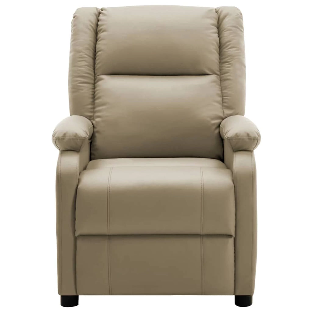 Electric Massage Recliner Cappuccino Faux Leather L755