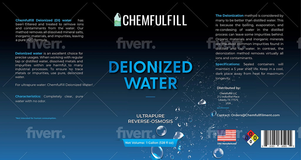 Deionized Water (Gallon (128 fl oz)) X525