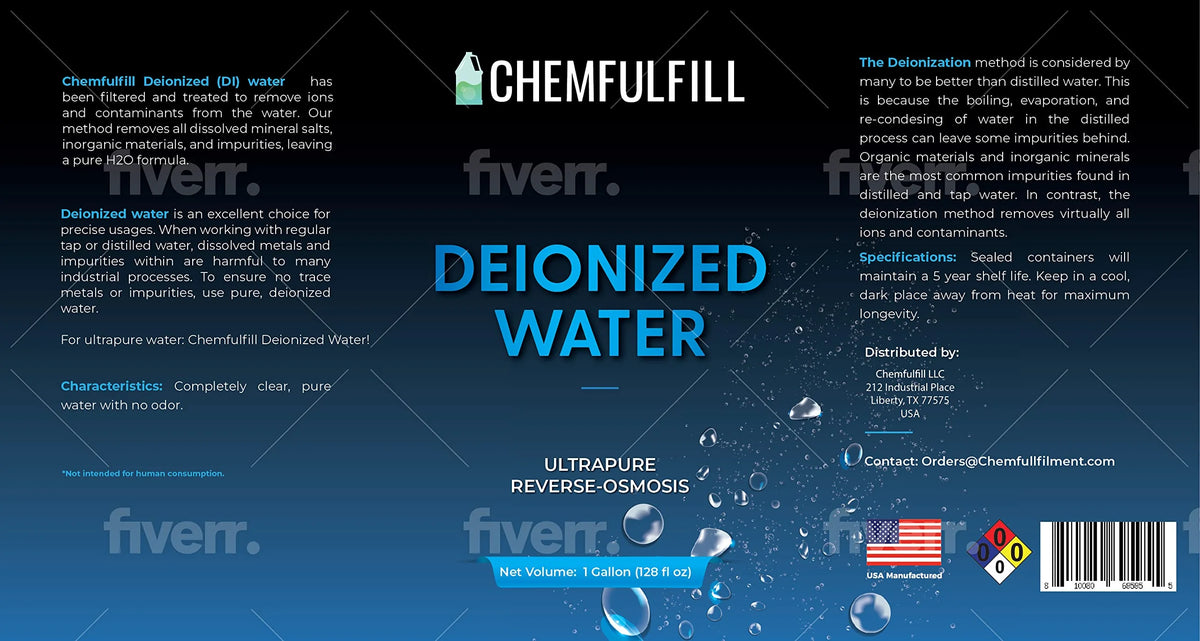 Deionized Water (Gallon (128 fl oz)) X525