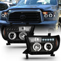 Smoked Lens LED Projector Headlights Left+Right S445