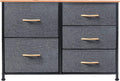Brown 5 Drawer Storage Cabinet Dresser C65730