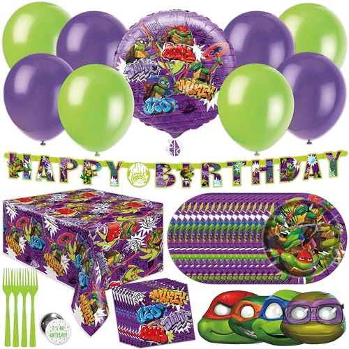 Birthday Party Supplies Serves 16 Guests Balloon Decorations Plates Napkins Tablecloth Forks I5622