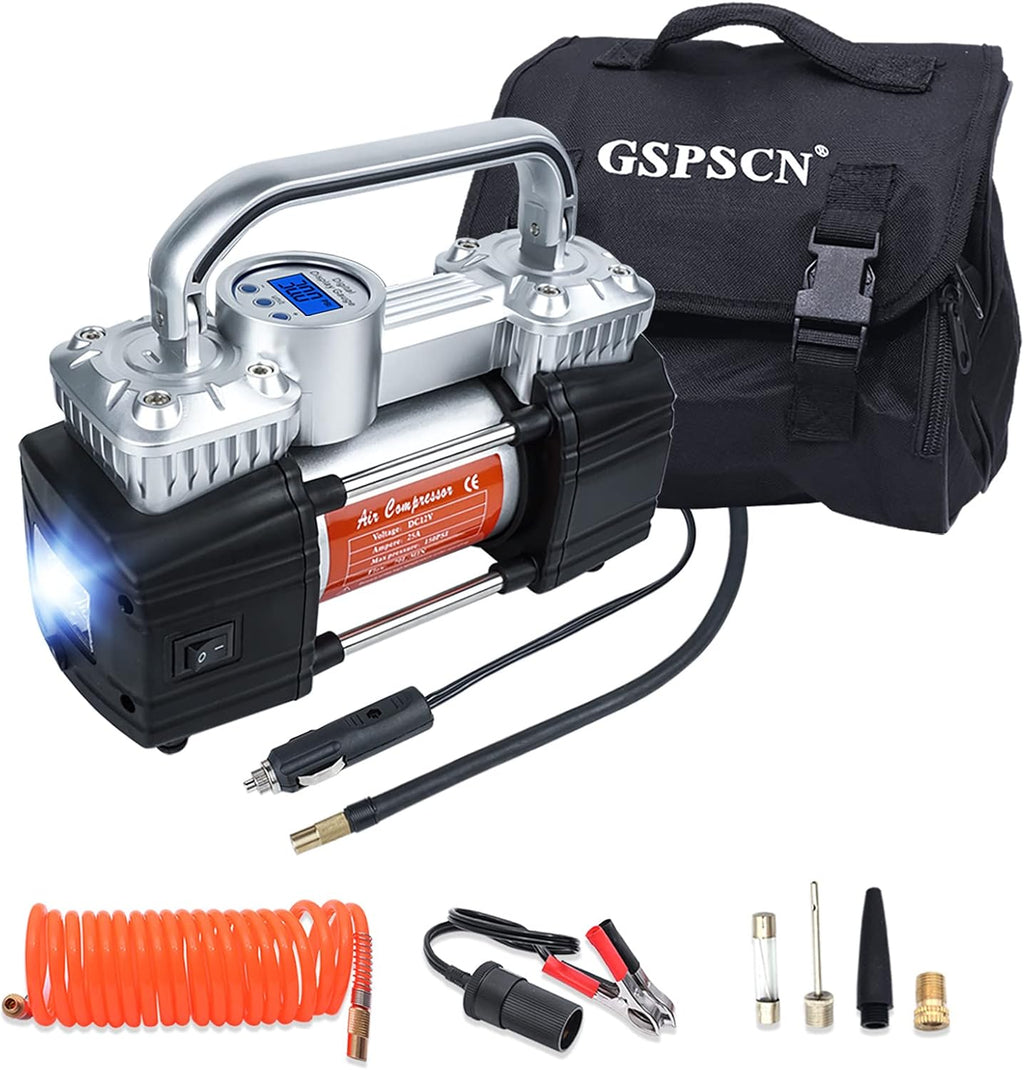 Portable Digital Car Tire Inflator 150Psi 12V Air Compressor Pump S117736