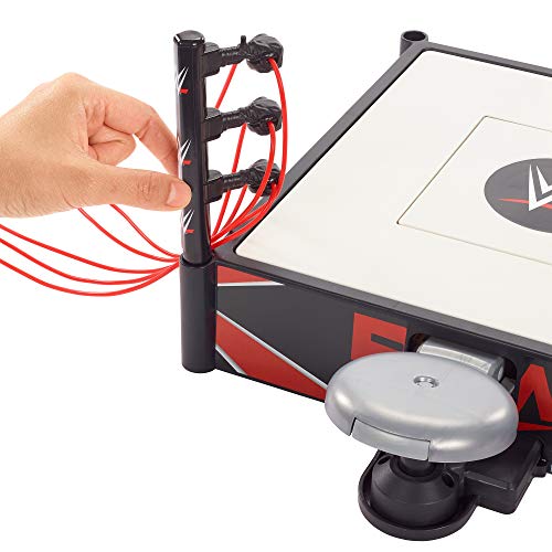 WWE Wrekkin' Kickout Ring Playset with Launcher, Crane, Championship, 13-inch x 20-inch V115563