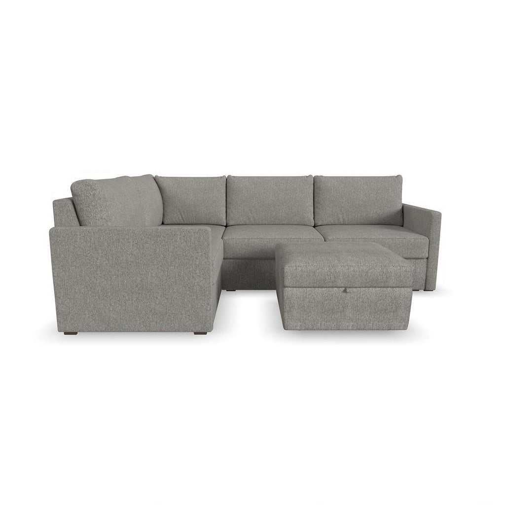 Gray 4 Seat Sectional with Performance Fabric H8137