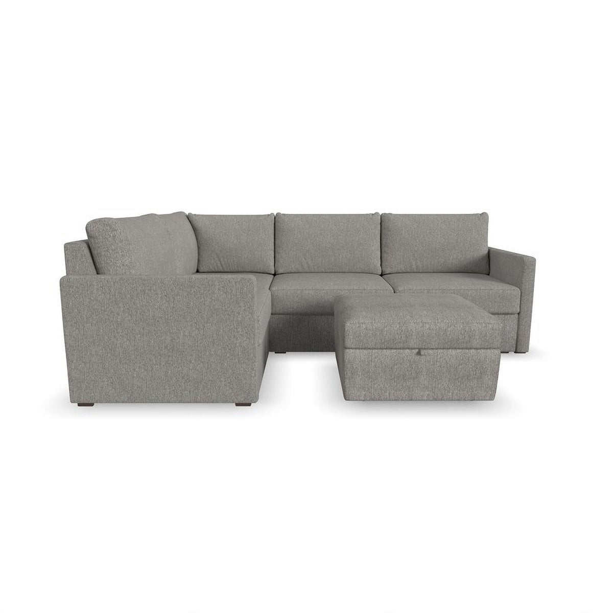 Gray 4 Seat Sectional with Performance Fabric H8137
