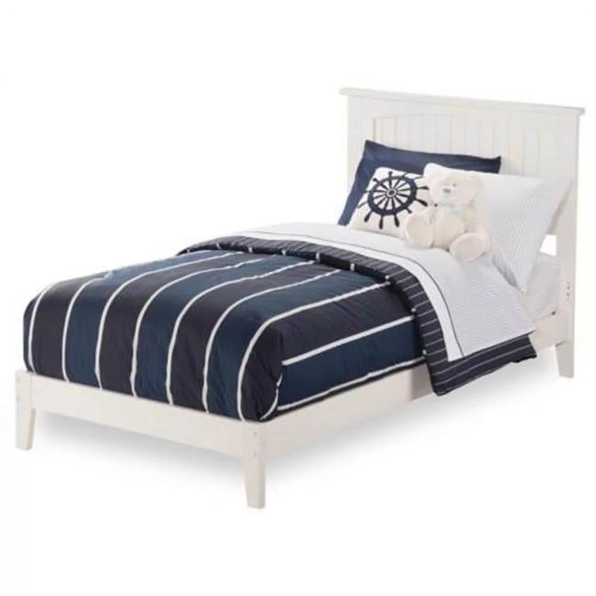 White Twin Size Bed Z749625