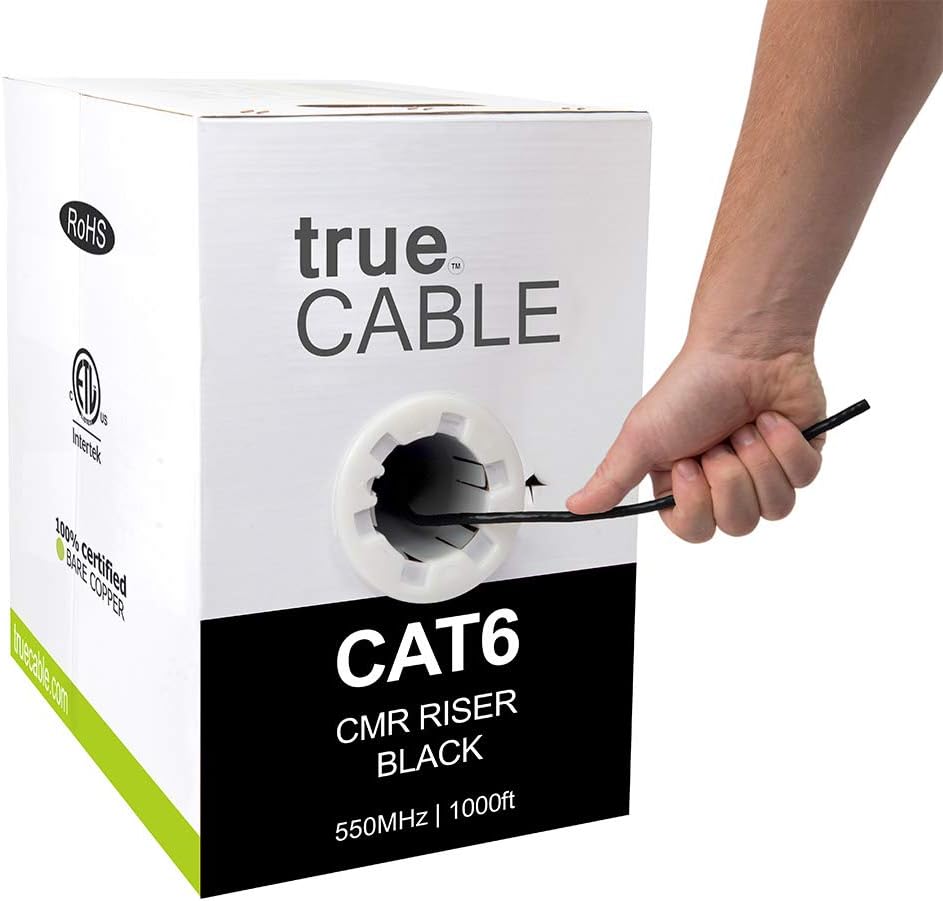 1000ft Gray 23AWG 4 Pair Solid Bare Copper Bulk Ethernet Cable N9530