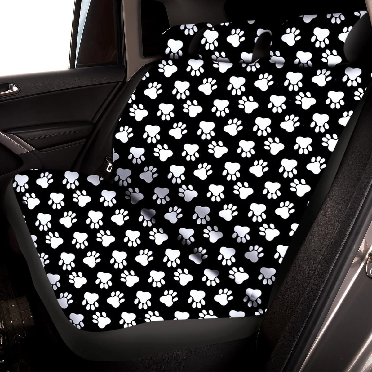 15 Pcs Paw Print Car Seat Cover Full Set F814