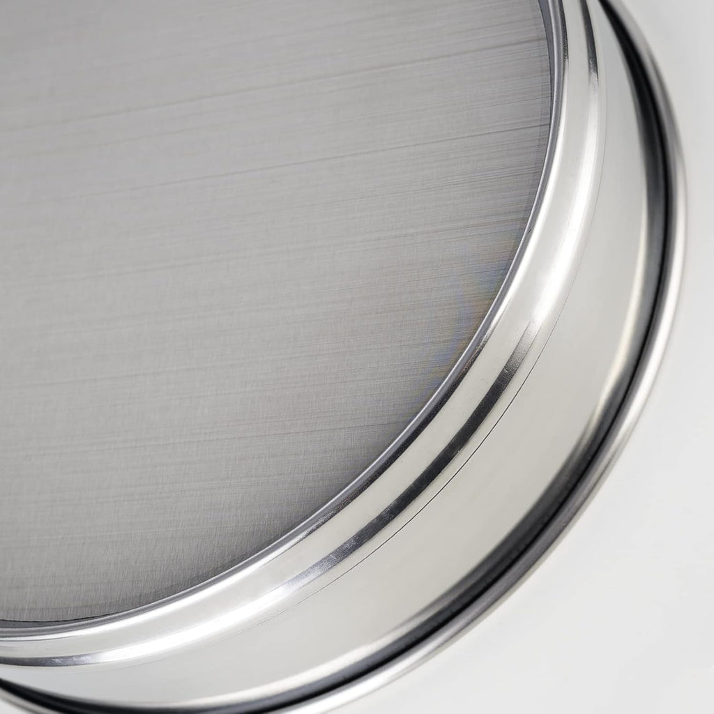 800 Mesh 8'' Diameter 304 Stainless Steel Test Sieve Pack of 2 O759907