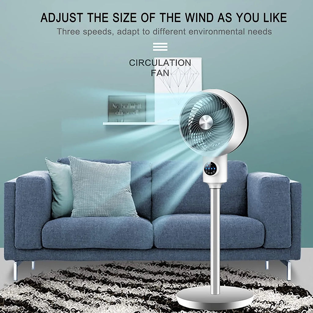 Electric Fan Floor Standing Swing Head Air Circulation Fan Remote Control D4425