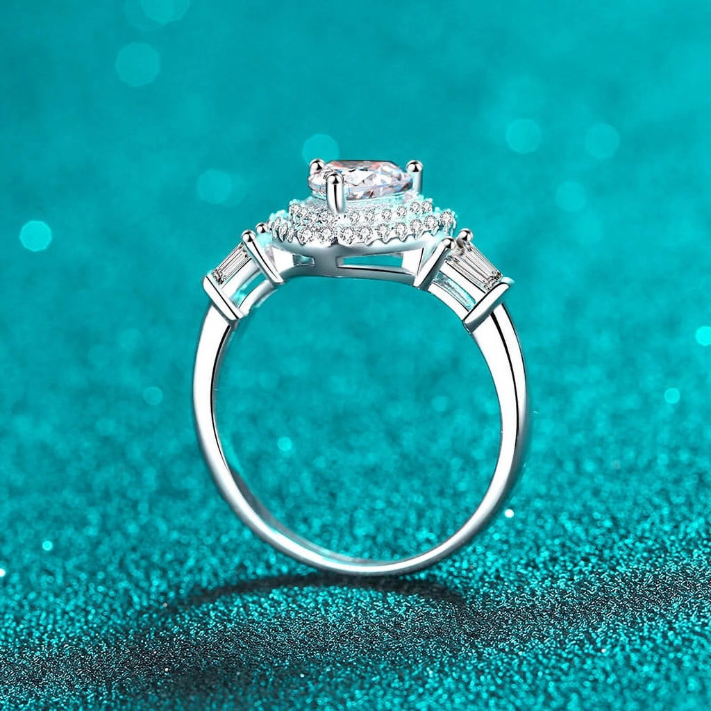 1 ct Moissanite Diamond Engagement Ring I409156