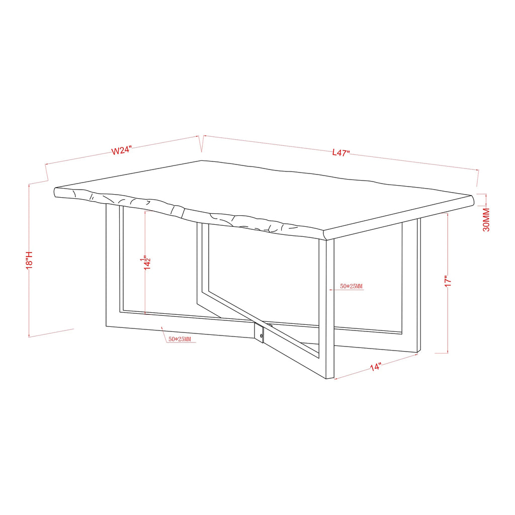 Oak 2-Piece Coffee Table Set L580447