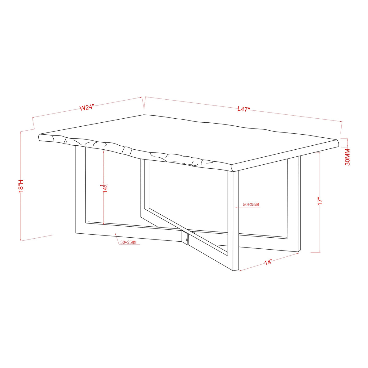 Oak 2-Piece Coffee Table Set L580447