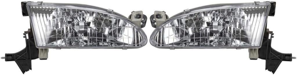 Toyota Corolla Headlight 1998 1999 2000 Pair G5926