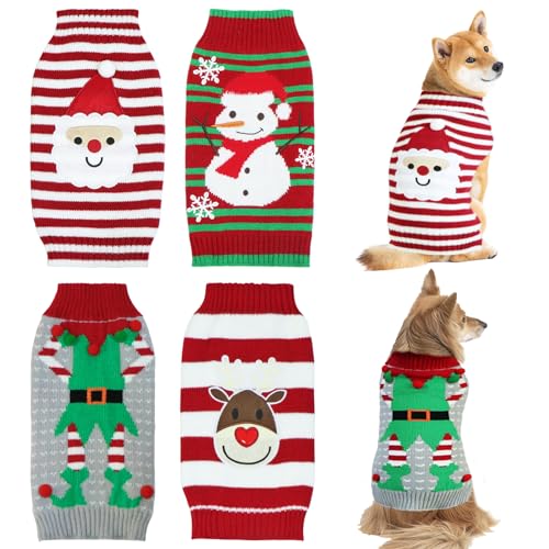 4 Pack Dog Christmas Sweater Q253469