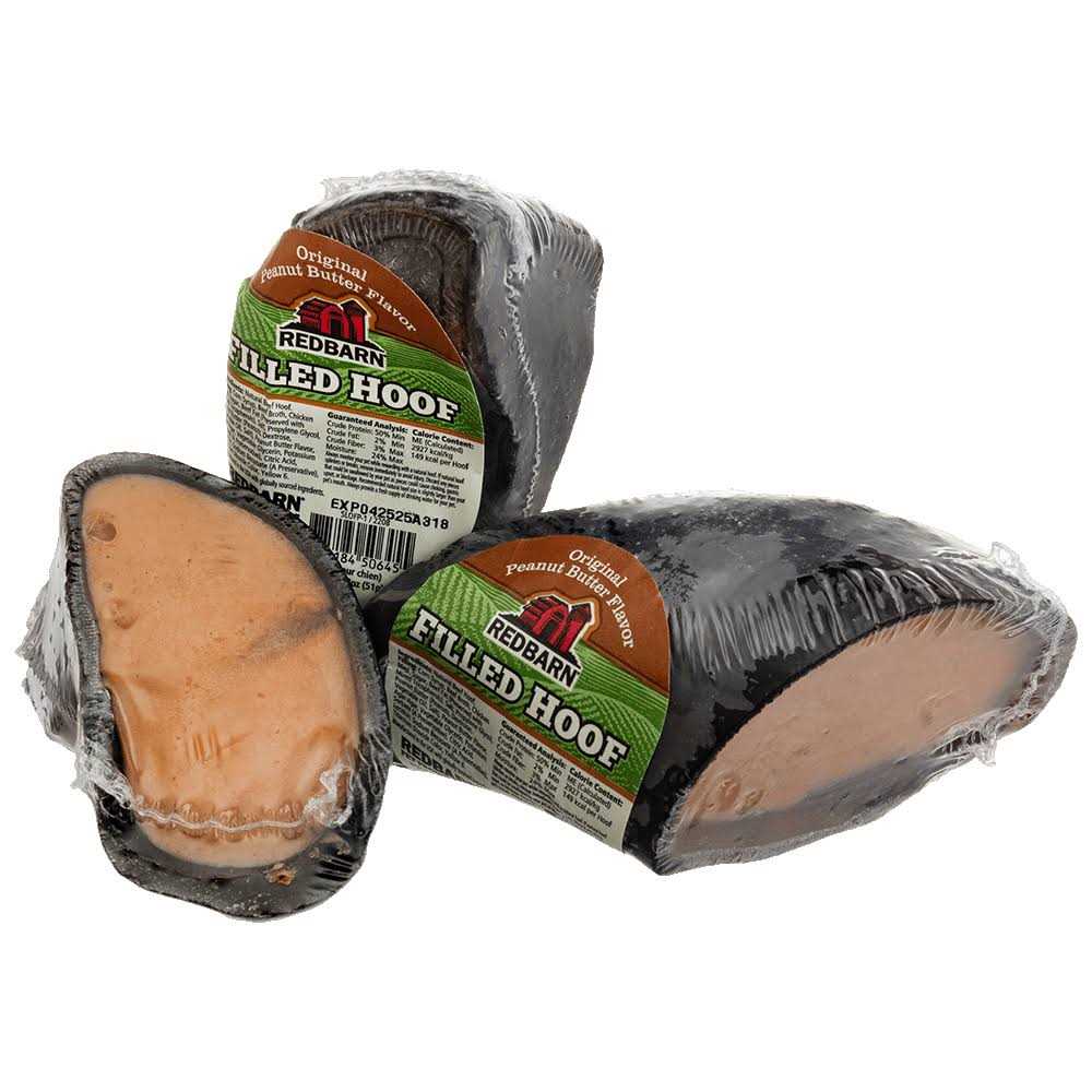 Peanut Butter Filled Hoof Dog Treat X825749