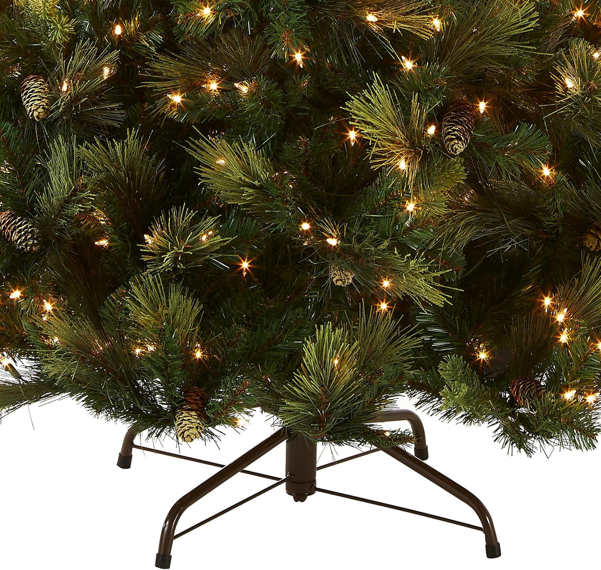 7.5 Foot Artificial Prelit Christmas Tree with Clear Lights H24080