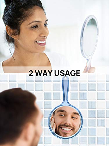 Double-Sided Handheld 1X/3X Magnifying Hand Mirror F7991