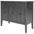 Grey Wooden Accent Storage Cabinet with Adjustable Shelf A5621