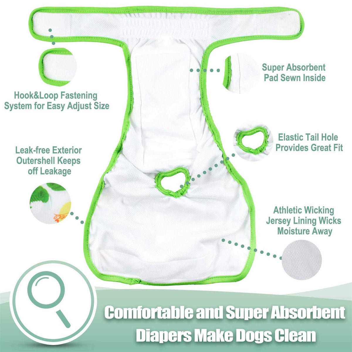 Washable Reusable Female Dog Diapers T228