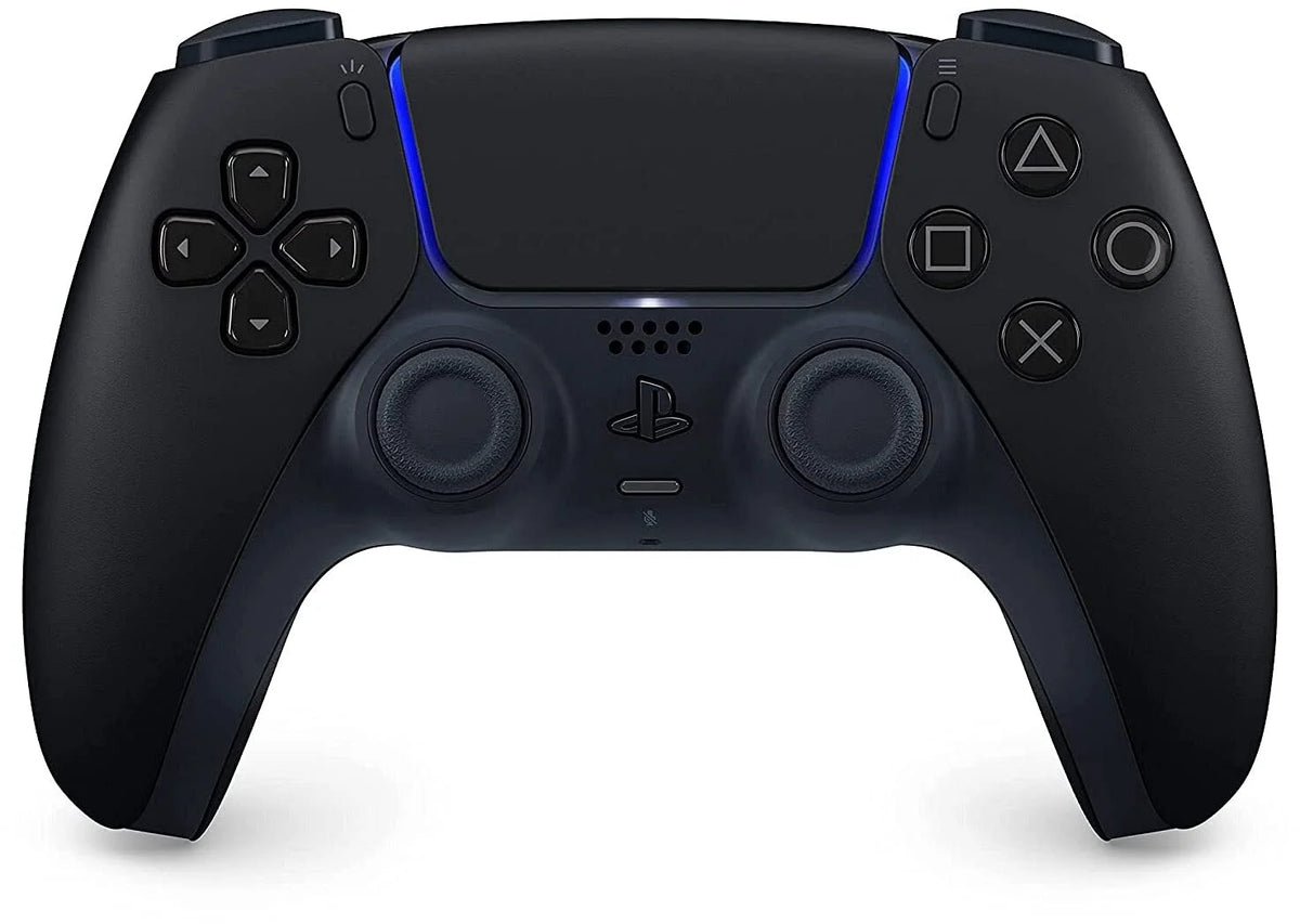 Playstation 5 Disc Version with Midnight Black Extra Controller and Microfiber Cleaning Cloth Bundle H9230