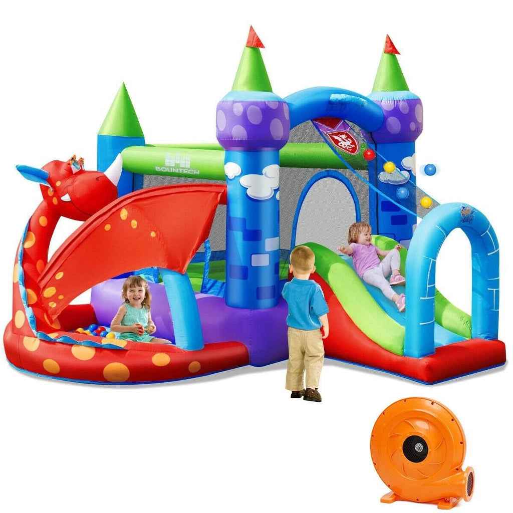 Inflatable Bounce House Dragon Slide Bouncer Castle N427259