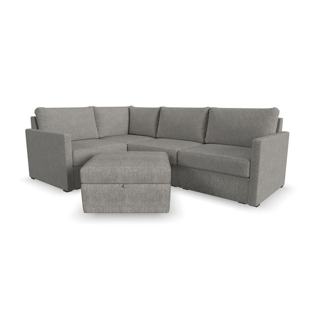 Gray 4 Seat Sectional with Performance Fabric H8137