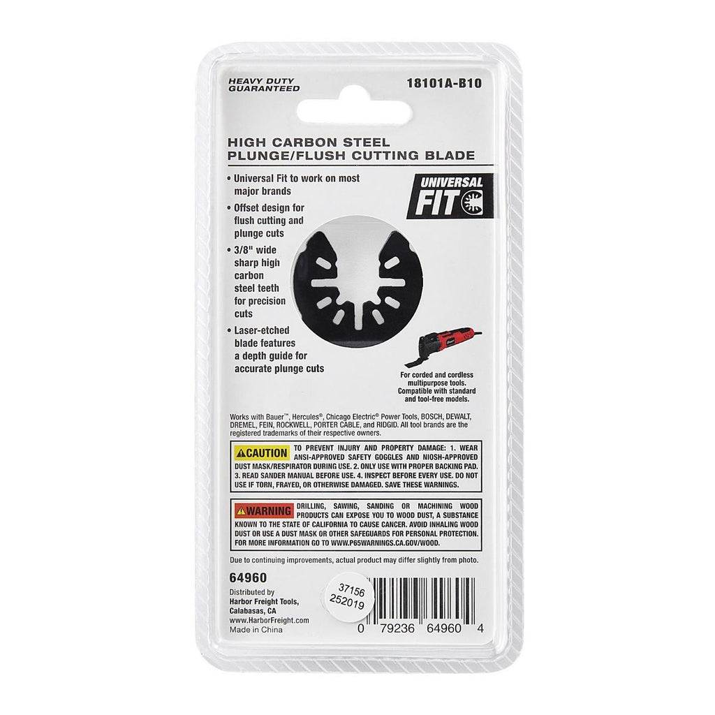 3/8 in. High Carbon Steel Cutting Blade for Oscillating Multi-Tools I7630