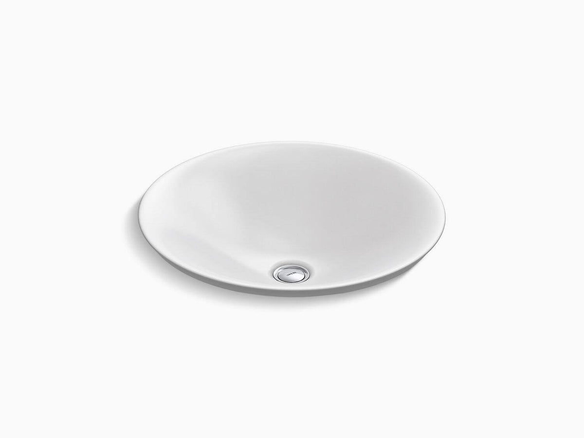 Round Wading Pool Bathroom Sink Thunder Grey H433