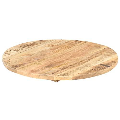 Solid Reclaimed Wood Round Table Top 15.7" N774